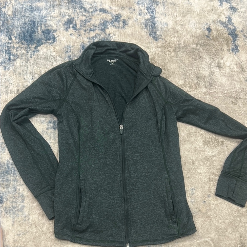 Gray Zip-Up Jacket